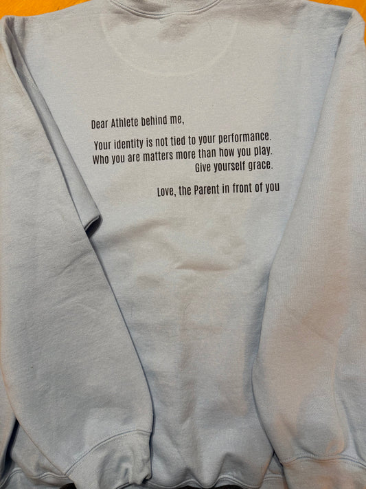 Dear Athlete Behind Me … Parent in Front