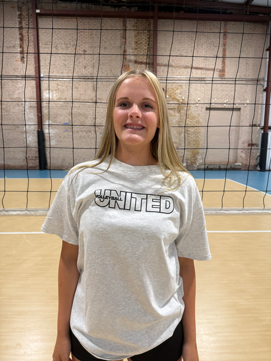 United with Volleyball in the United - Grey & Light Blue